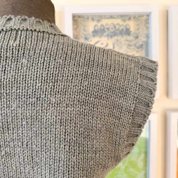 Vintage 80s Ski Scene Knit Sweater Vest - Picture 7 of 10